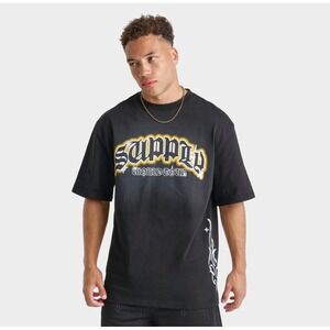 Black Graphic Short Sleeve Tee
